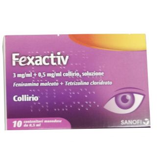 FEXACTIV 3 MG/ML + 0,5 MG/ML COLLIRIO - farmaco senza ricetta