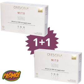 1+1 Crescina 500 Mito Uomo Ricrescita Anticaduta 10 + 10 fiale Labo