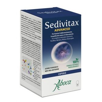 Aboca sedivitax advanced - integratore sonno e rilassamento, 30 capsule
