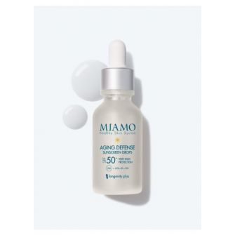 MIAMO LONGEVITY PLUS AGING DEFENSE SUNSCREEN DROPS SOFT GOLD 30 ML