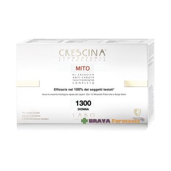 Crescina 1300 Donna Ricrescita - Anticaduta 10 + 10 fiale