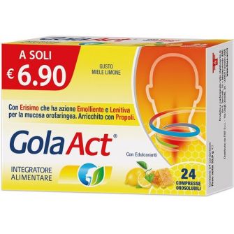 Gola Act Miele Limone 24 Compresse Solubili