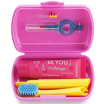CURAPROX TRAVEL SET PINK