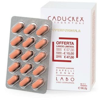 CADU CREX INTEGRATORE CAPELLI donna 60 COMPRESSE 60 GR