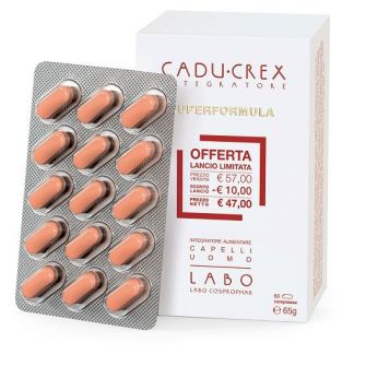 CADU CREX INTEGRATORE CAPELLI UOMO 60 COMPRESSE 60 GR