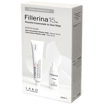 FILLERINA 15HA ROUTINE ESSENZIALE EFFETTO FILLER CREMA GIORNO 50 ML + SERUM CONCENTRATO GRADO 5 30 ML