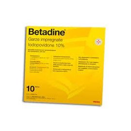 BETADINE*10GARZE IMPREGN 10x10