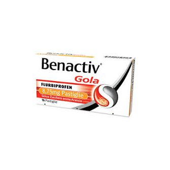 Benactiv Gola Arancia Pastiglie Senza Zucchero