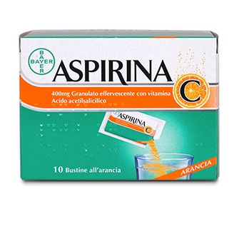 Aspirina C 10 bustine arancia 400 mg