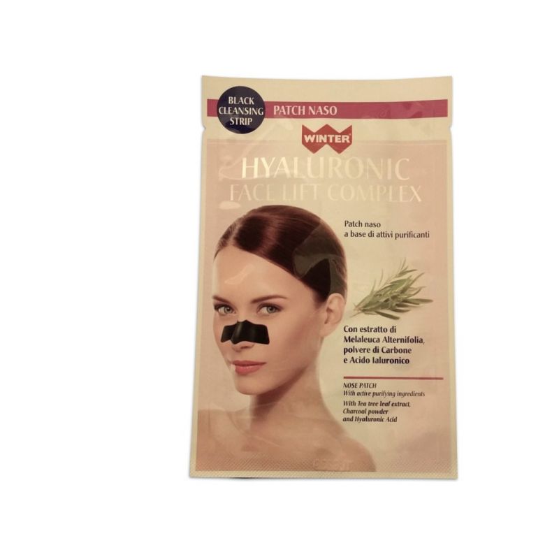 Hyaluronic Face Lift Complex Black Cleansing Strip Maschere, Peeling