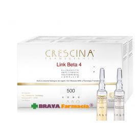 Crescina Link Beta-4 Ricrescita Anticaduta 500 Uomo 20 + 20 fiale